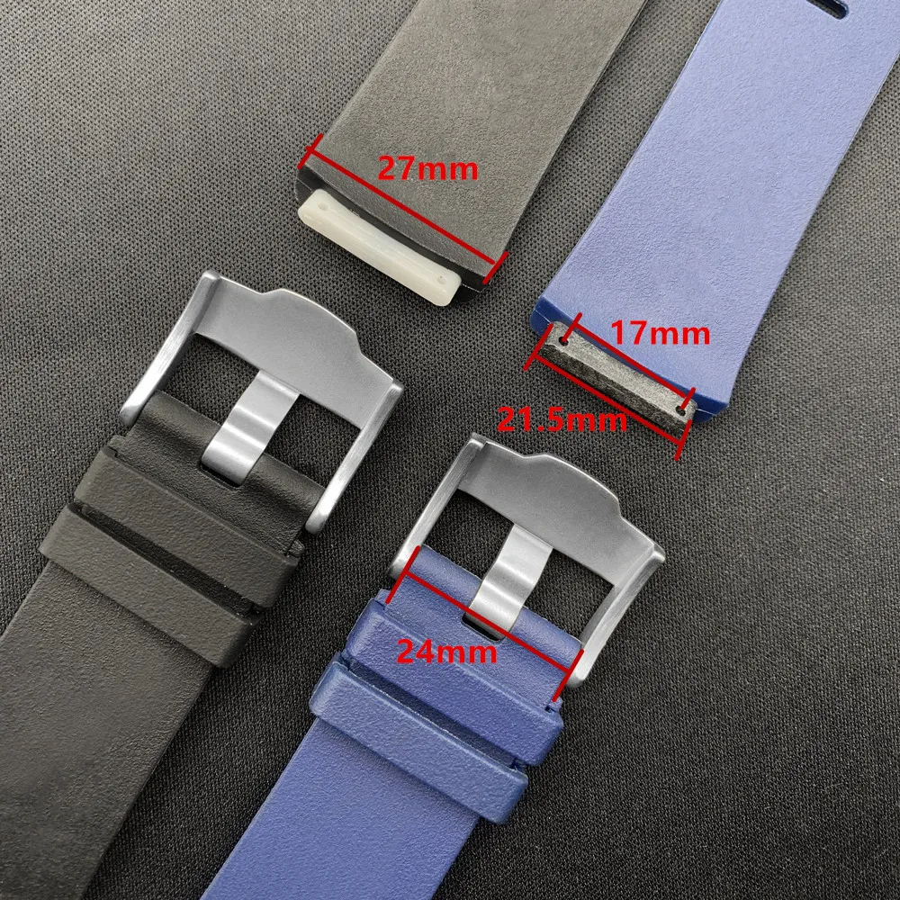 27mm black blue Rubber Watch Band For APOak Concept 26589 26560IO.OO.D002CA.01.A Watchband Replace watchband tools