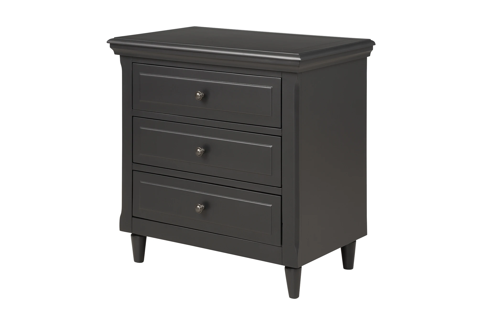 3-Drawer Nightstand Storage Wood Cabinet Side Table