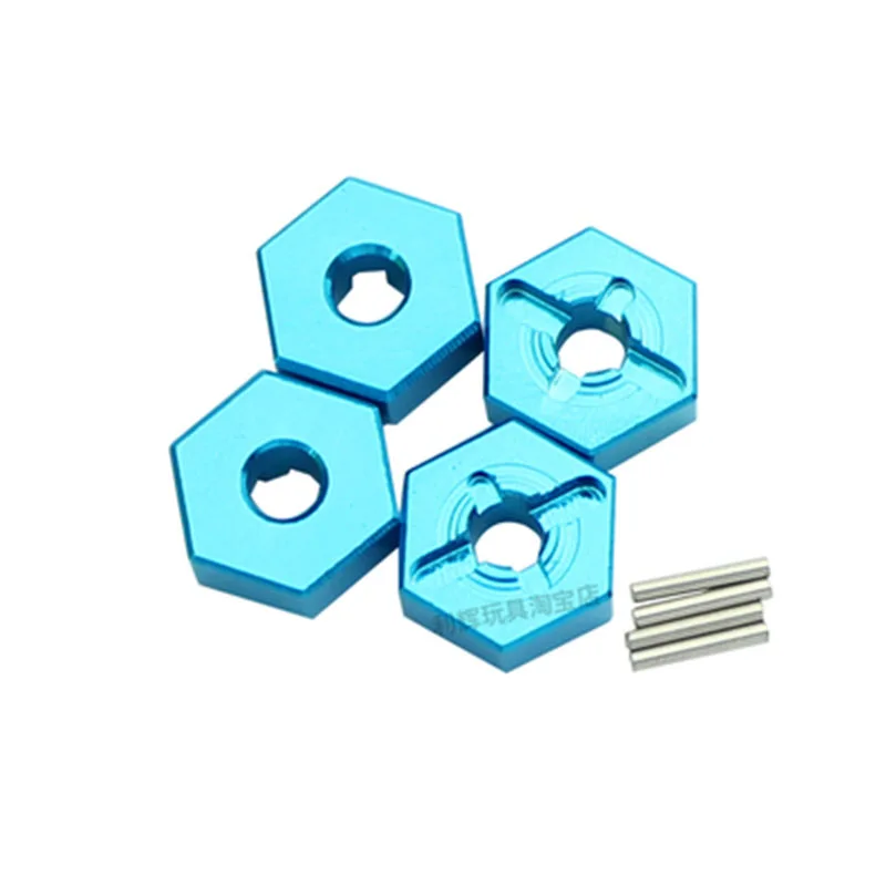 WLtoys-piezas de repuesto para coche teledirigido, combinador de asiento de rueda Hexagonal de metal, 12mm, 12427, 12428, 12429, 144001, 124018, 124019