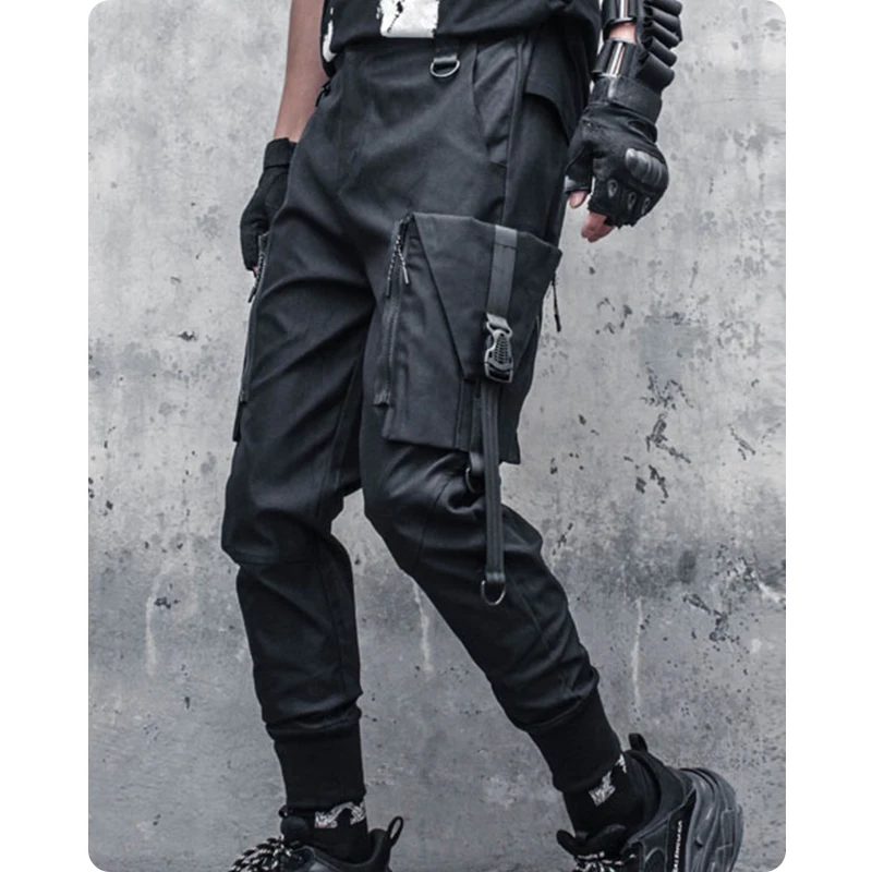 

Functional overalls male nine points of the foot trousers pocket feet haroun pants