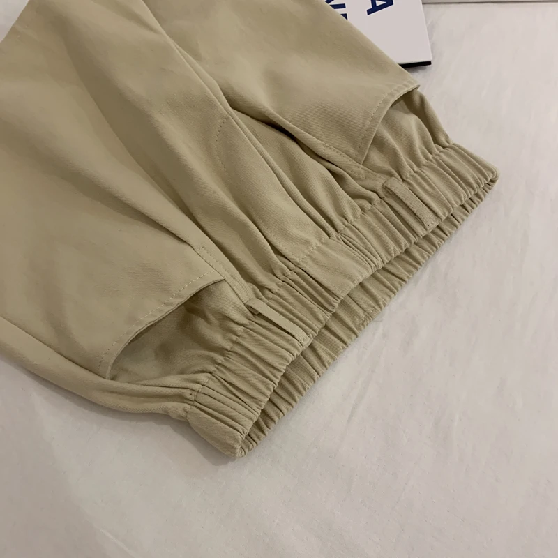 Shorts pour femmes, Design Simple, Chic, fille de collège, décontracté, coréen, respirant, solide, taille élastique, été, nouveau, Vintage, Ins quotidiens