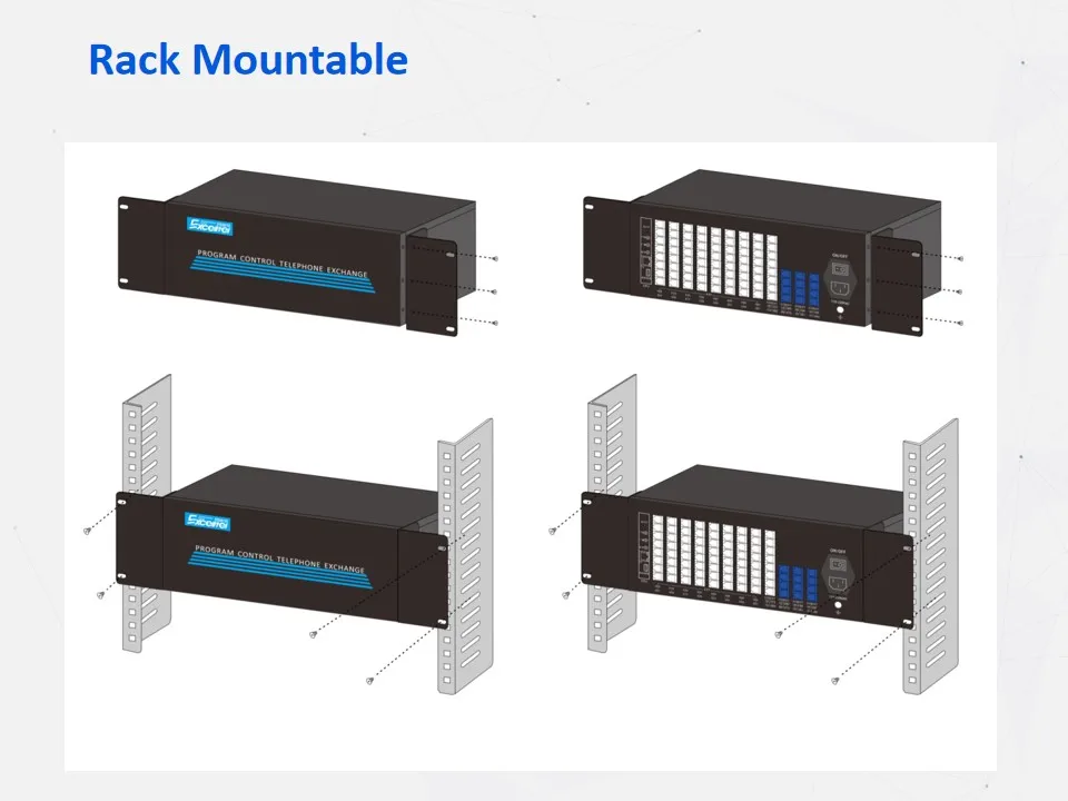 EXCELLTELBusiness optimized PBX TP96-416  Superior quantity Console software Simple hotel management