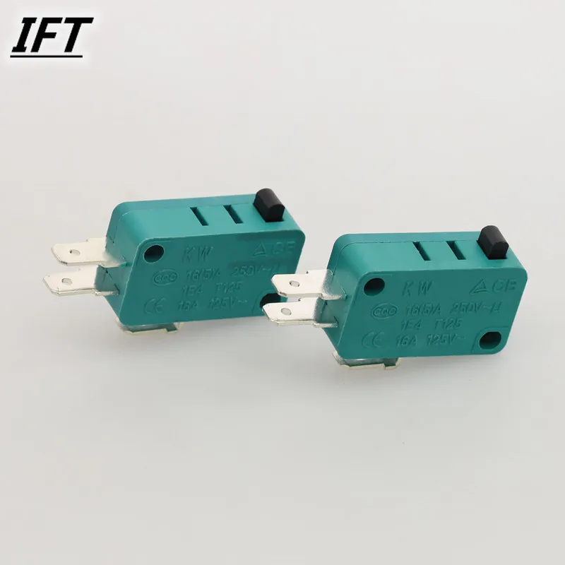 2pcs AC 16A 125V/250V Push Button Actuator Micro Limit Switch KW3-0Z