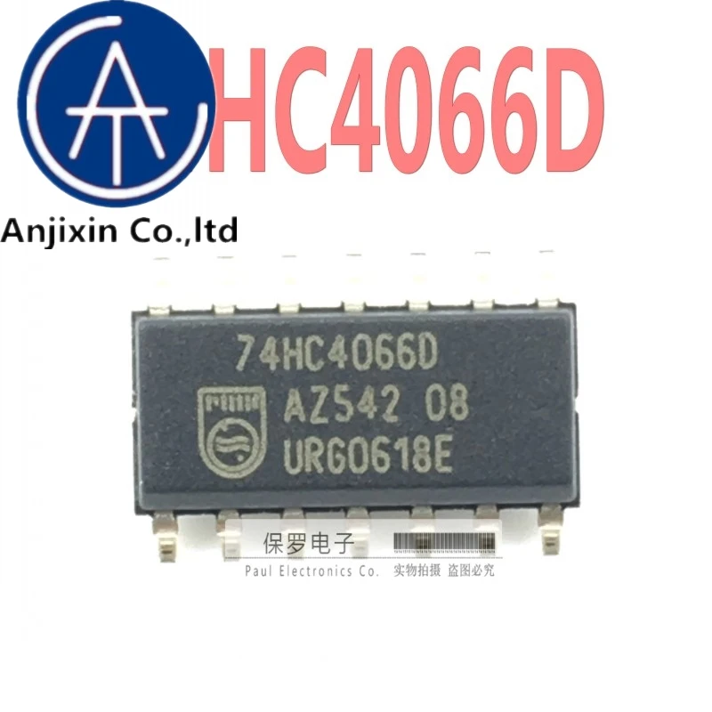 10pcs 100% orginal and new four-way analog switch 74HC4066D 74HC4066 SOP-14 patch real stock