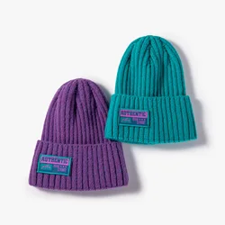 Alta qualidade unisex inverno macio quente algodão cashmere malha gorro chapéu cabo malha simples beanies