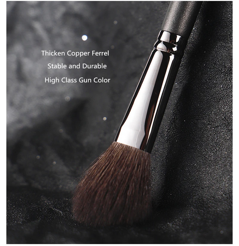 P-Series #702 Small Powder Brush Natural Squirrel Hair Soft Cheek Blusher Makeup Brushes Cosmetic Brush Tool