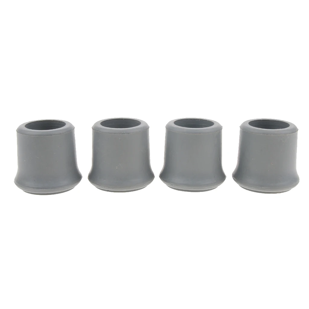 

4pcs Trekking Pole Rubber Cap Walking Hiking Stick Cane Tips Crutch Ferrules - 22mm/25mm