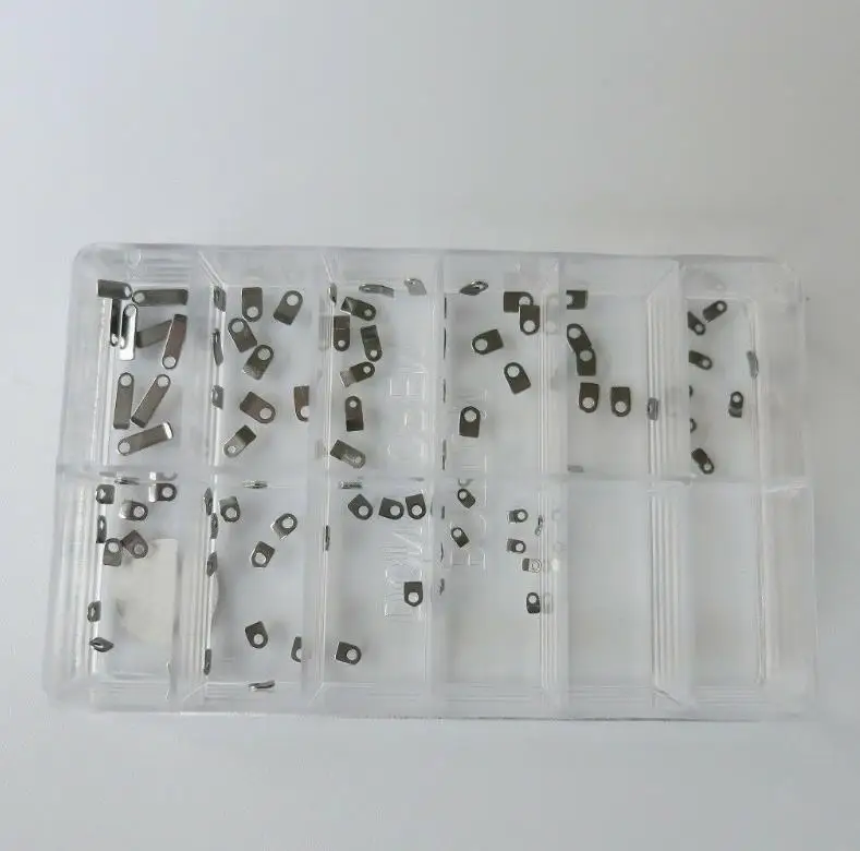 Assortment of 100pcs Watch Parts Casing Clamp 10 Sizes for Securing Movement W2073