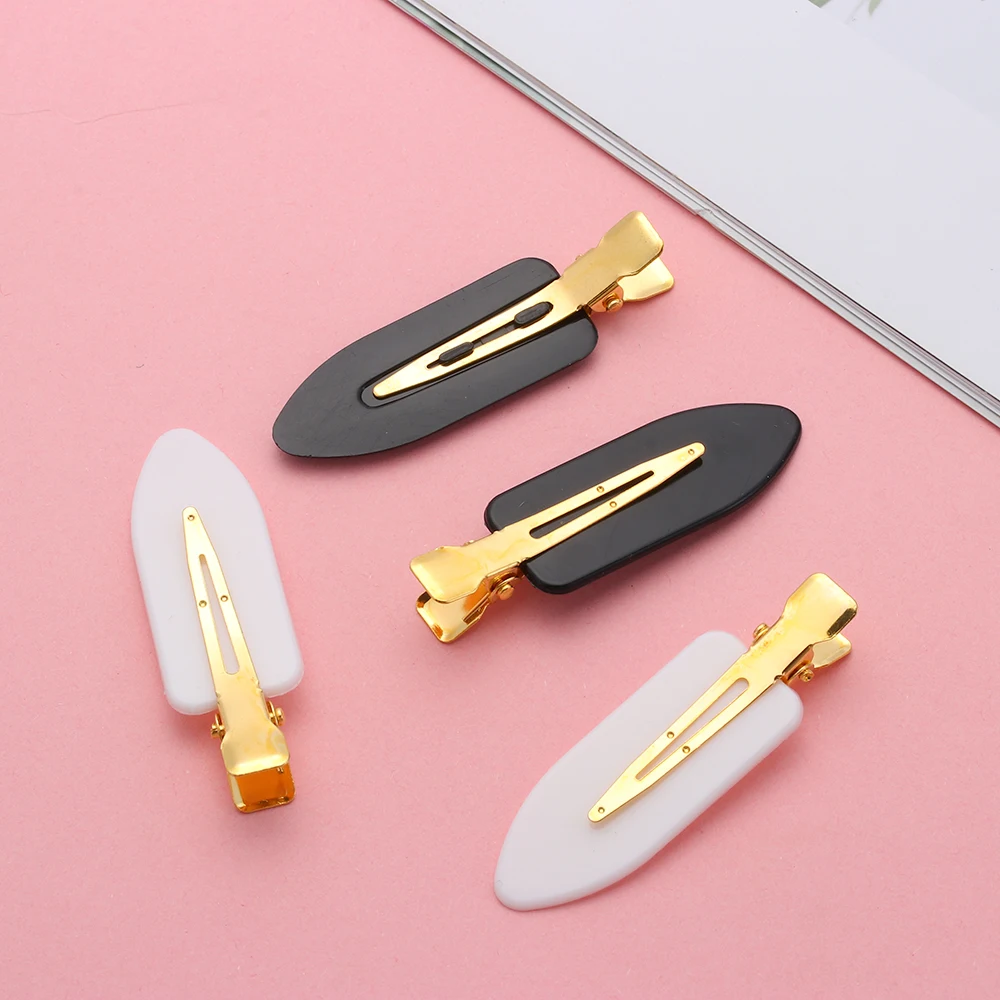 4PCS Professional Seamless Hairclip No Bend Crease Hairpin Makeup Clip Barrettes Salon Hairdressing Tools Fixed Accessories