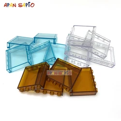 50/100pcs DIY Building Blocks 1x4x3 Transparent Plate Bricks Educational Plastic Compatible Brands Kids Gifts Toys for Children