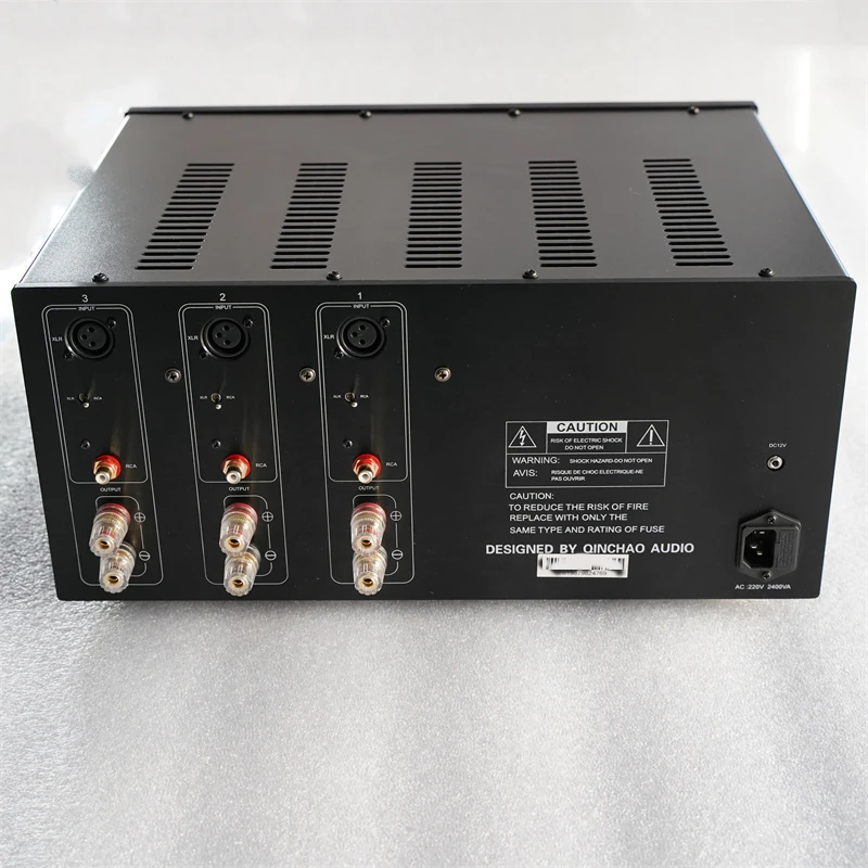 AMPLIFICADOR DE POTENCIA AV de 3 canales YC-3400A amplificador de potencia HIFI de escenario trasero de alta potencia 400W * 3 8ohms 600W * 3 4ohms