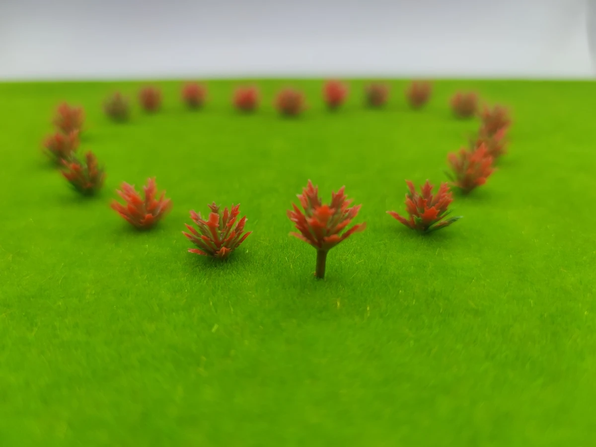 Modelo de arbustos de árboles, escala HO, flor, hierba, bosque, plantas verdes, parque de construcción, jardín, diseño de paisaje en miniatura
