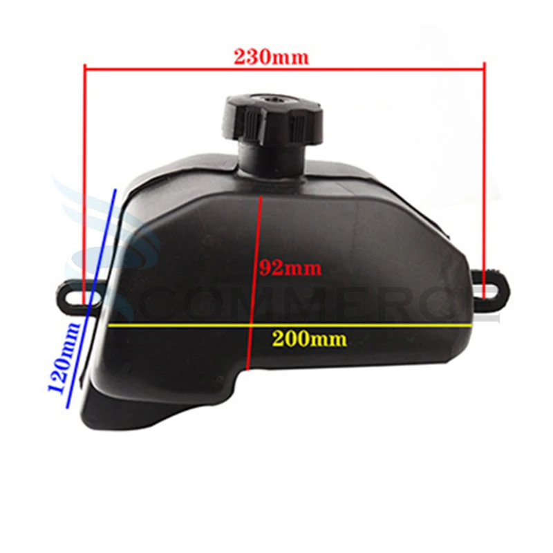 Motorcycl Plastic Gas Petrol Fuel Tank + Cap fit For 50cc 70CC 90cc 110cc 125cc Quad Pit Dirt Bike Small Hummer ATV Buggy