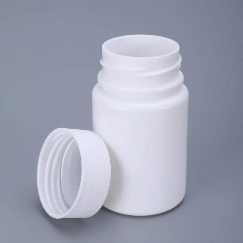 Food Grade Empty Medicine Bottle with Lid High Quality Round plastic container for Capsule Pill Tablets Sample Bottles