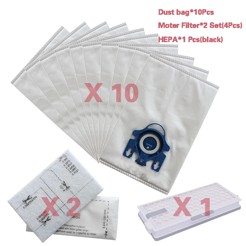 เครื่องดูดฝุ่นผ้าฝุ่นตัวกรอง Fit สำหรับ Miele ประเภท GN เครื่องดูดฝุ่น 2 S2 S5 S8 C1 C3