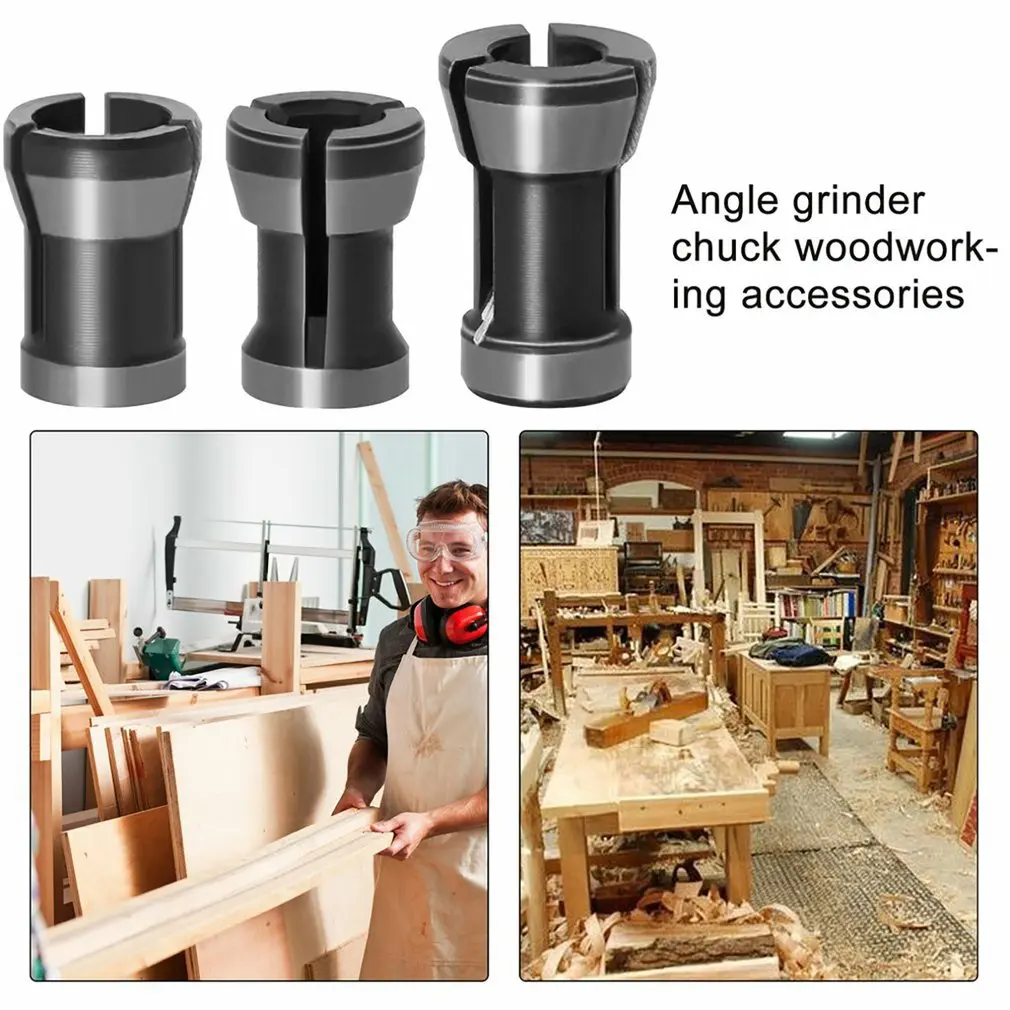 NEW 6mm 6.35mm 8mm Collet Chuck Adapter Engraving Trimming Machine Electric Router High Precision