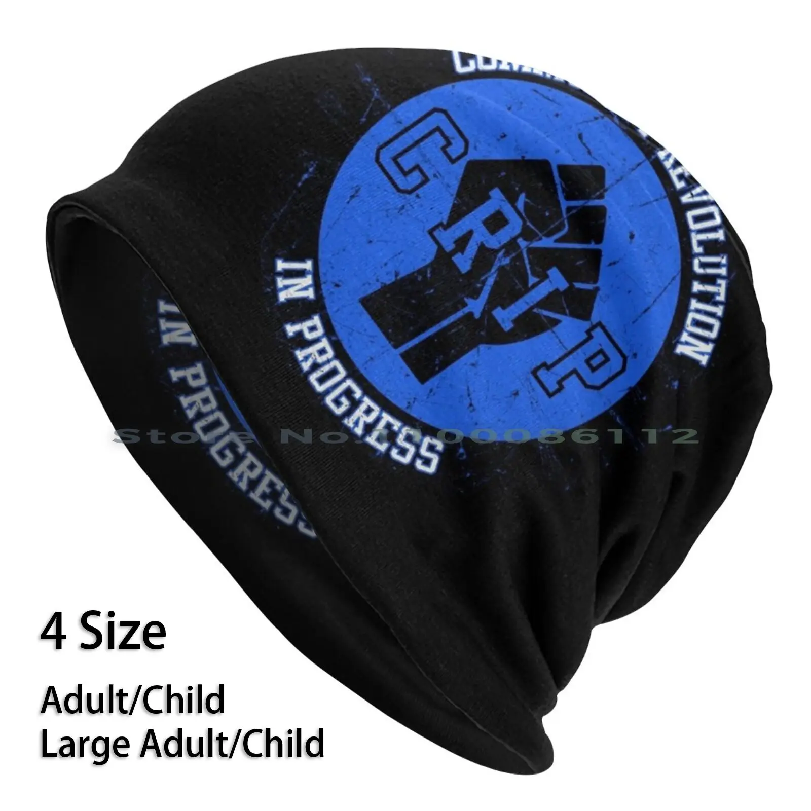 Crip Community Revolution In Progress Beanies Knit Hat Crips Cuz Gangster Gangsta Black Lives Matter Thug Life Young Thug