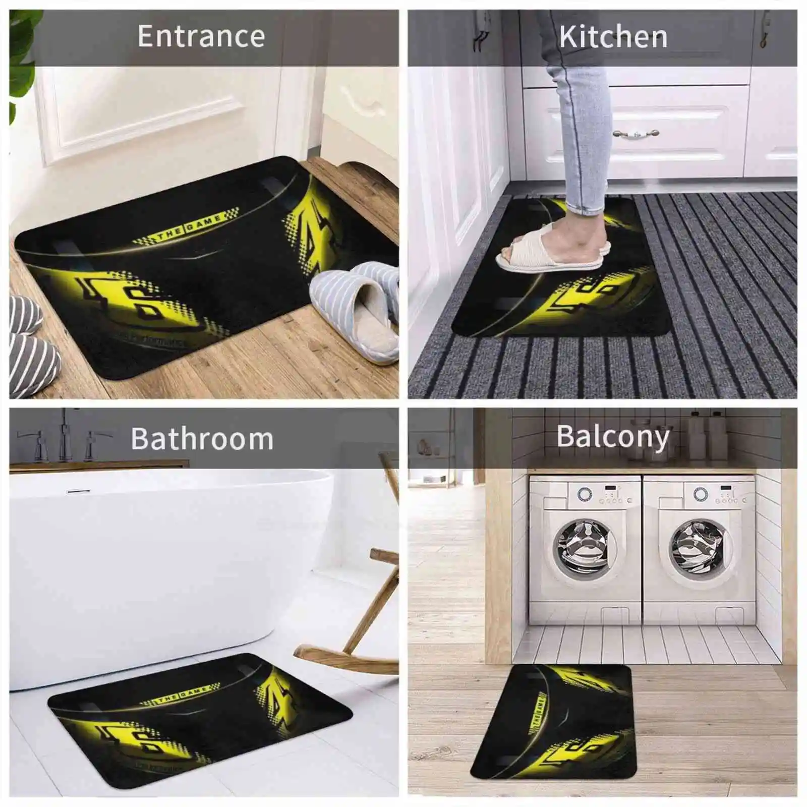 46 Original Soft Cushion Home Carpet Door Mat Car Rug Motorcycle Biking Motorbike Motocycle Vr 46 Motorsport Motocross