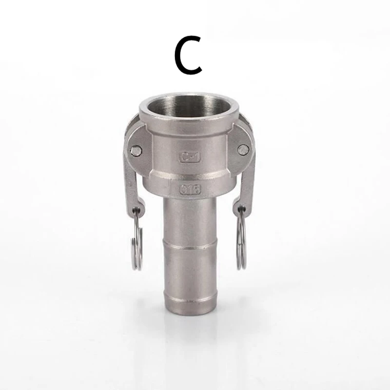 304 Stainless Steel Camlock Fitting A B C D E F DP DC Water Hose Pipe SS304 Quick Connector Release Coupling Plug End Cap