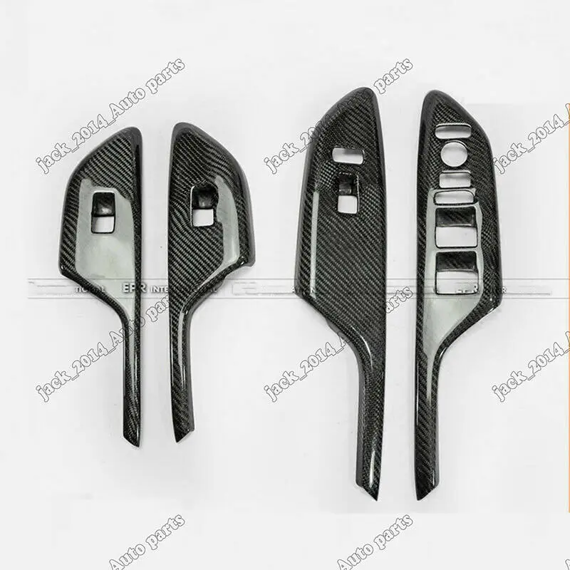 

Real Carbon Fiber Door Window Lock Switch Lift Cover for 2016 2017 2018 2019 Honda Civic