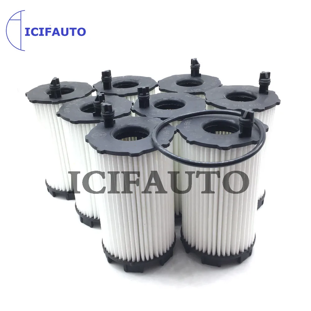 8X Engine Oil Filter For Audi A4 A5 A6 A8 R8 VW Touareg 4.2 5.2 FSI quattro 079198405B 079115561F 079198405E