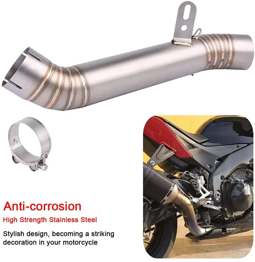 

60mm For Aprilia RSV4 APRC 2012 2013 2014 Motorcycle Exhaust Front Pipe Muffler Middle Link Connect Pipe Stainless Steel Slip On