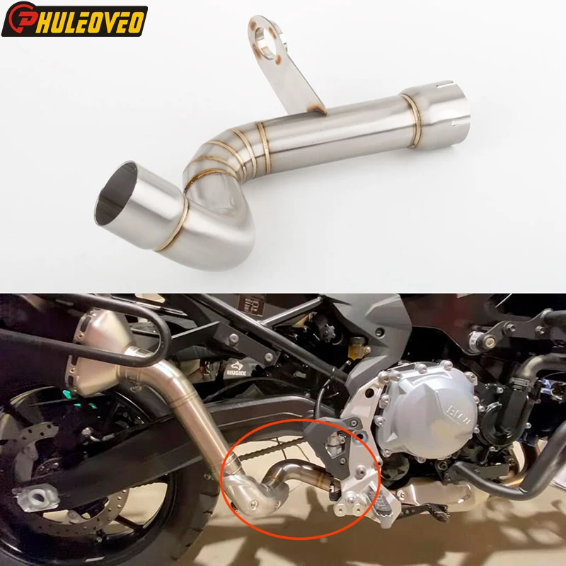 For BMW F750GS F850GS F850GS Adventure 2018-2023 Motorcycle Exhaust Muffler Can Modified Middle Link Pipe