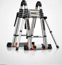 4.1+4.1M /8.2M Aluminum Multifunctional Foldable Telescopic Anti-tilt Engineering Ladder