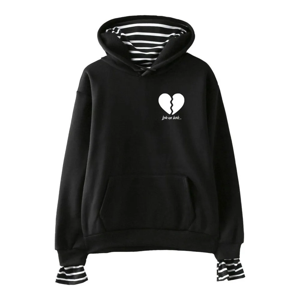 Payton Moormeier Pocket Fake Two Pieces Hoodies Women Men Harajuku Pullover Hooded Sweatshirts Streetwear Hip Hop Clothing