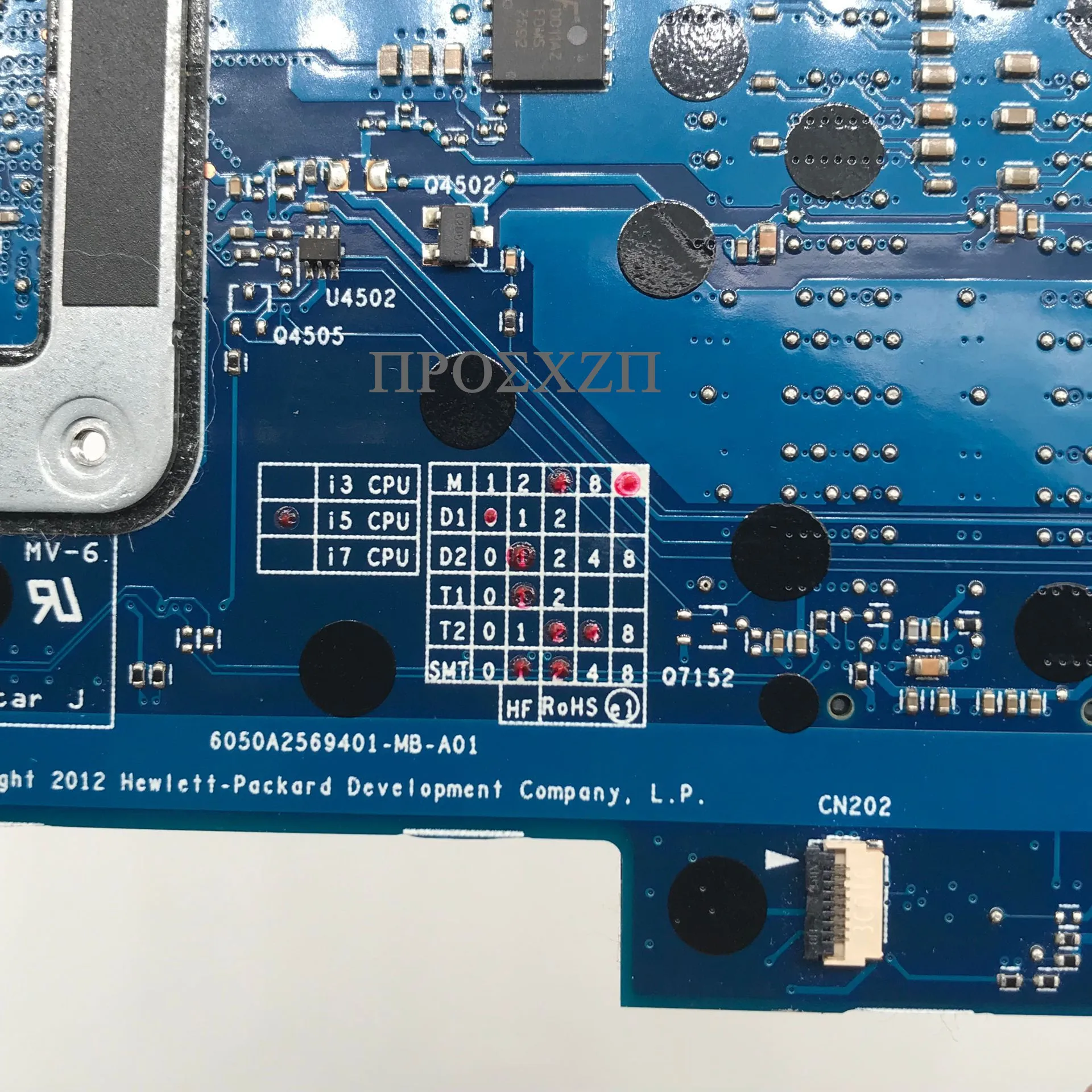 

727622-001 727622-601 High Quality For 9470M Laptop Motherboard 6050A2569401-MB-A01 W/SR0XE I5-3437U CPU 100% Fully Working Well