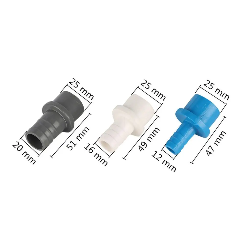 PVC 25mm to 12/16/20mm Pagoda Joints Garden Irrigation Fittings Water Pipe Connectors Aquarium Tank Tools Fountain Adapter 1Pc