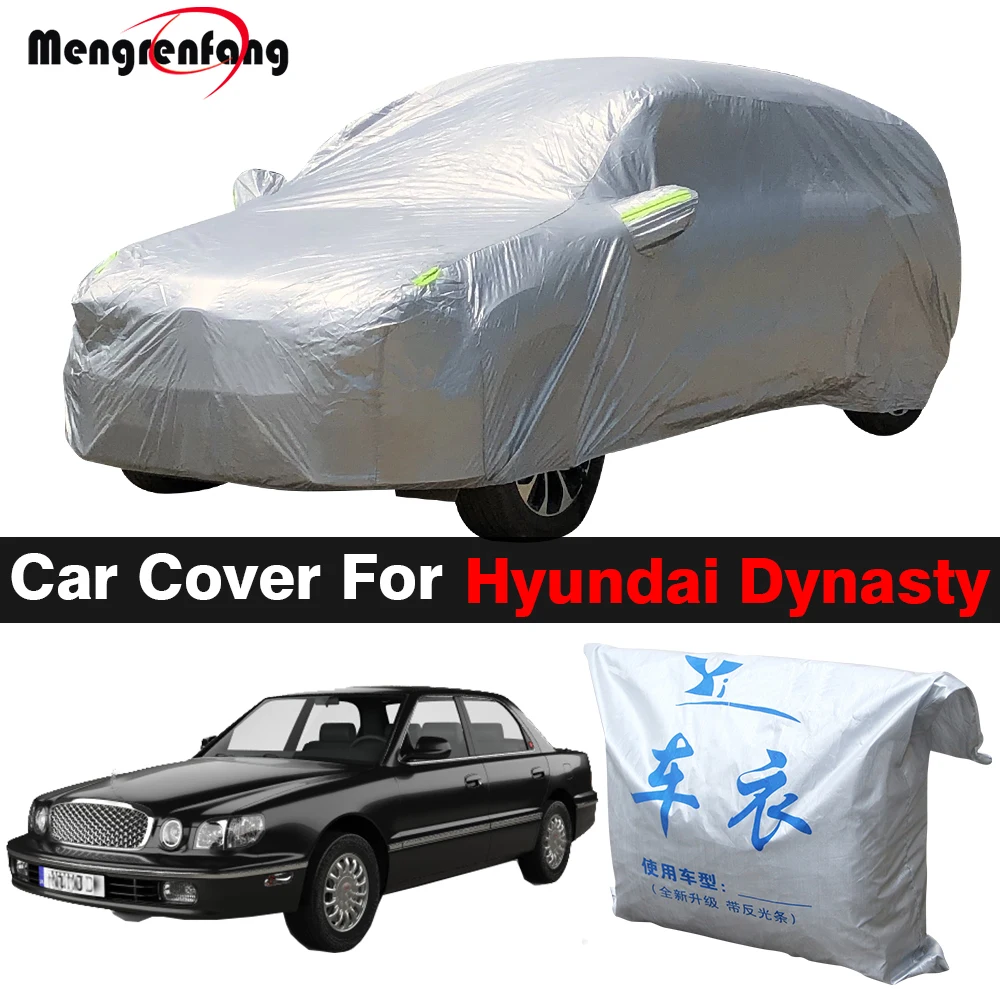 Car Cover Outdoor Anti-UV Sun Shade Rain Snow Protection Auto Cover Dustproof For Hyundai Dynasty 1996-2005