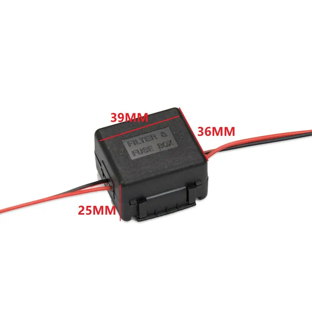 12v Car Power Signal Filter Canbus Reverse Camera Power Rectifier Power Relay Capacitor Filter