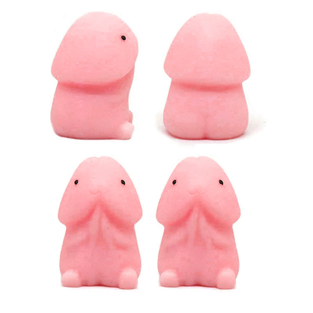 1/4/6/8/10pcs Small Mochi Ding Ding Focus Squeeze Toys Fool Joke Anti Pressure Gift Cute TPR Popit Toys for Children Restless