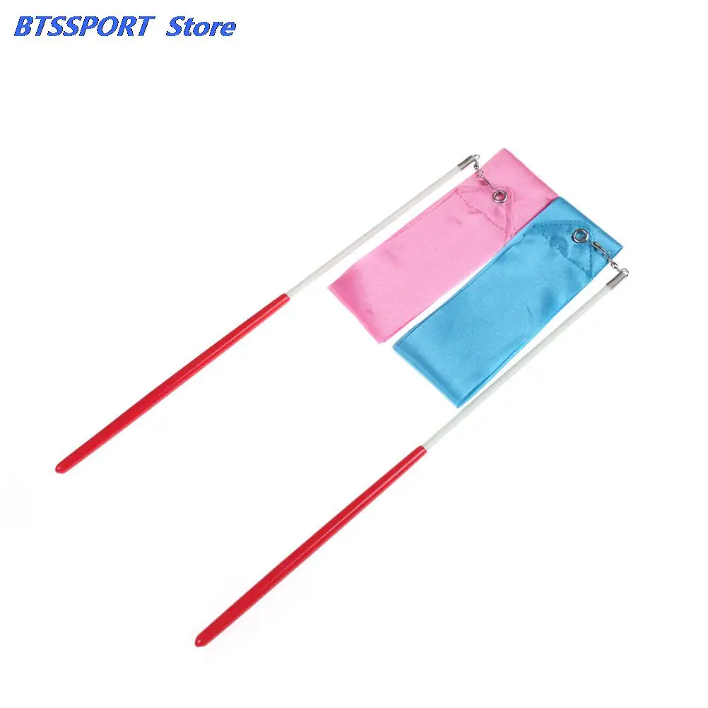 Colorful 2M Art Gymnastic Ballet Streamer Twirling Rod Stick For Gym Training Professional Gym Ribbons Dance Ribbon Rhythmic