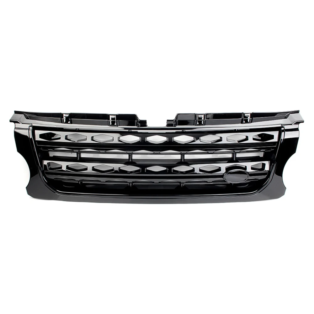 For Land Rover Discovery 4 LR4 2014 2015 2016 LR057534 Car Front Racing Grill Bumper Honey Comb Mesh Grille with Emblem