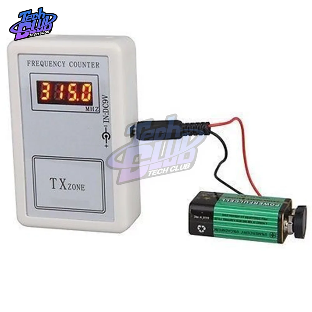 Remote Control Wireless Frequency Meter Counter 250-450MHZ for Car Auto Key Remote Control Detector Cymometer Power Supply