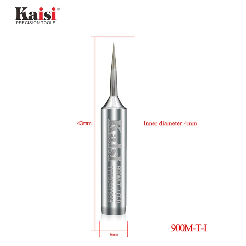 Kaisi 1Pcs Original 900M-T-I/เป็นออกซิเจนฟรีทองแดงหัวแร้งเคล็ดลับ Ultra-Fine Soldering Iron หัวเชื่อมเครื่องมือ