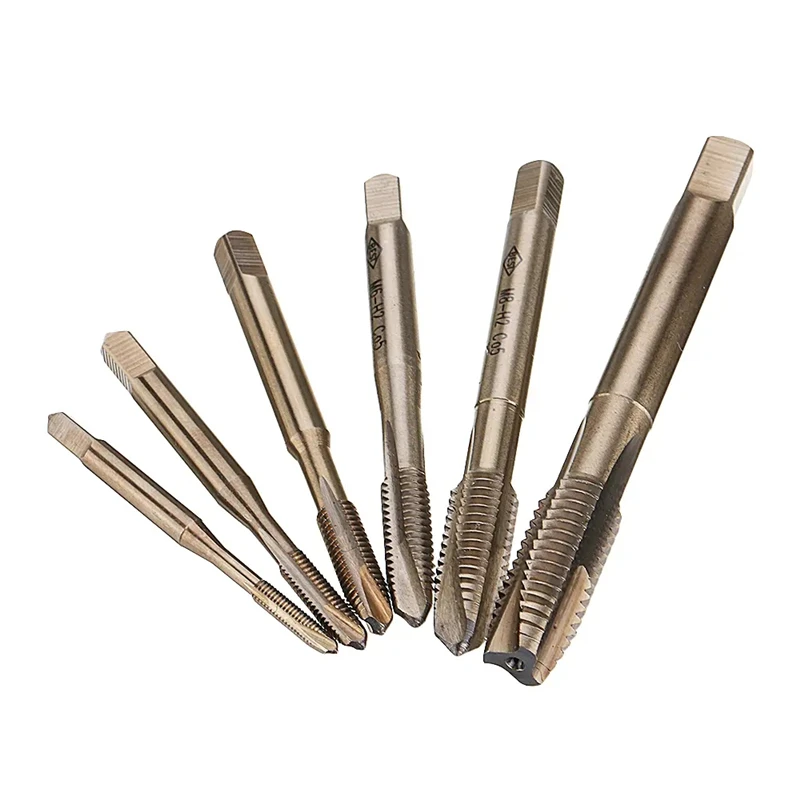 1Pc M3-M12 M35 HSS-Co Cobalt Machine Sprial Point Taps Metric Screw Tap Right Hand Thread Plug Tap Drill