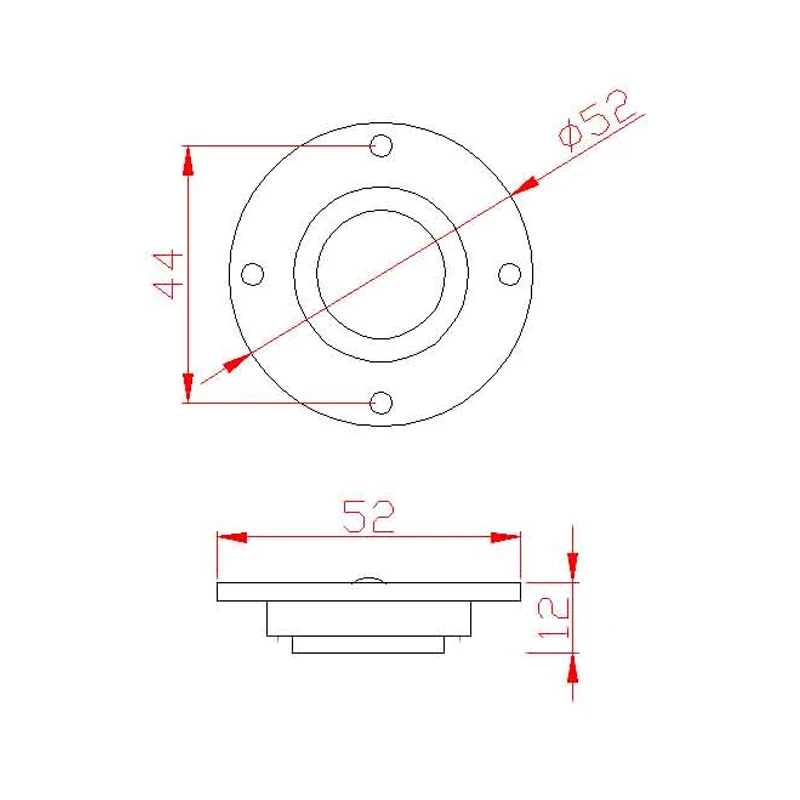 Tenghong 2pcs 2 Inch Tweeter 4Ohm 6Ohm 8Ohm 10-15W Peptide Film Magnetic Tweeter 52MM HIFI Treble Speaker For Home Theater DIY