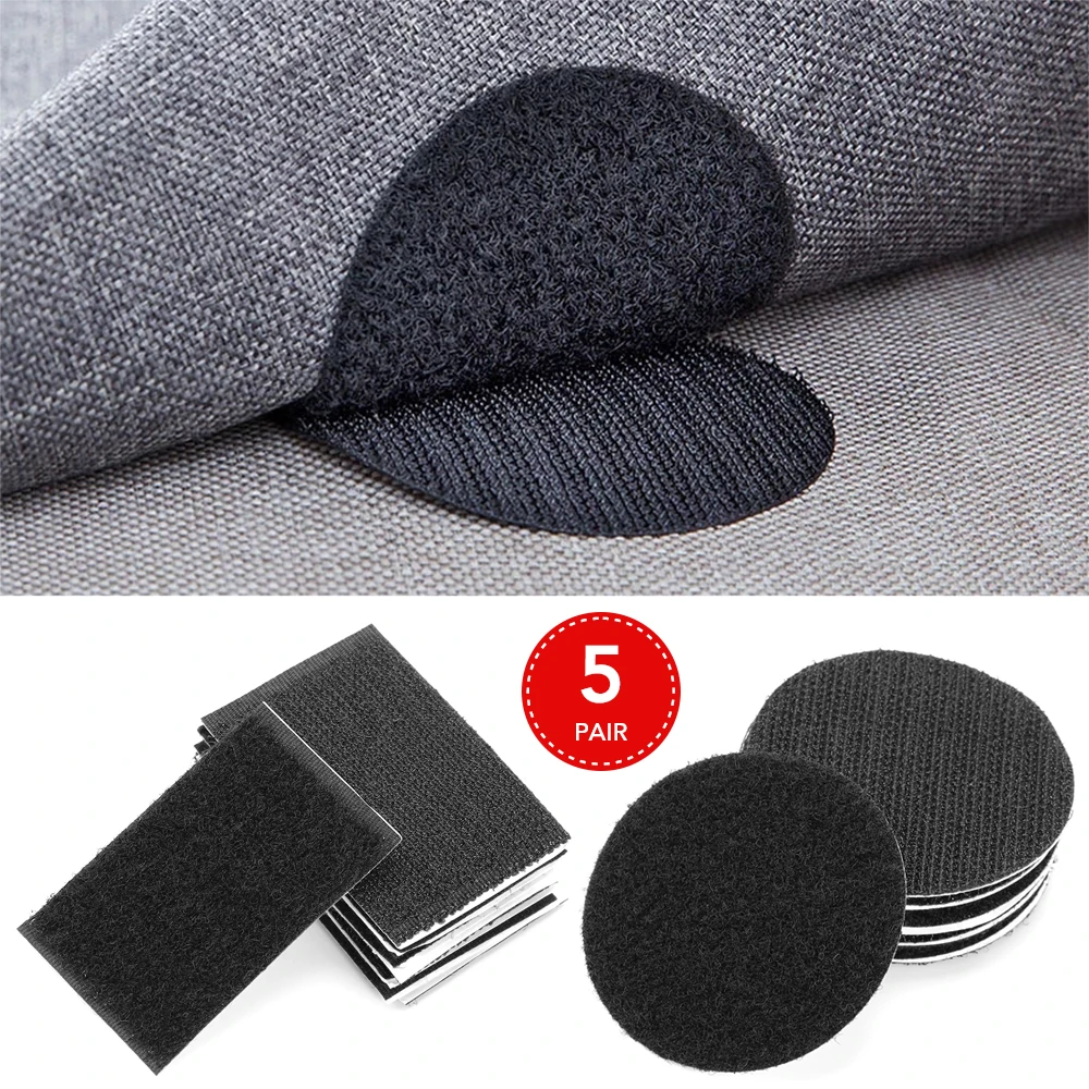 5Pairs Car Self adhesive Fastener Tape nylon sticker for Toyota Camry 40 70 Rav4 Mark Jzx90 Cresta Sequoia Auris