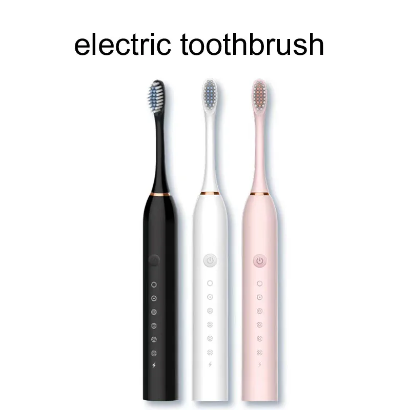 

YF Electric Toothbrush Adult Timer Brush USB Charger Rechargeable Tooth Brushes Replacement Heads Set Automatic Tooth Brush