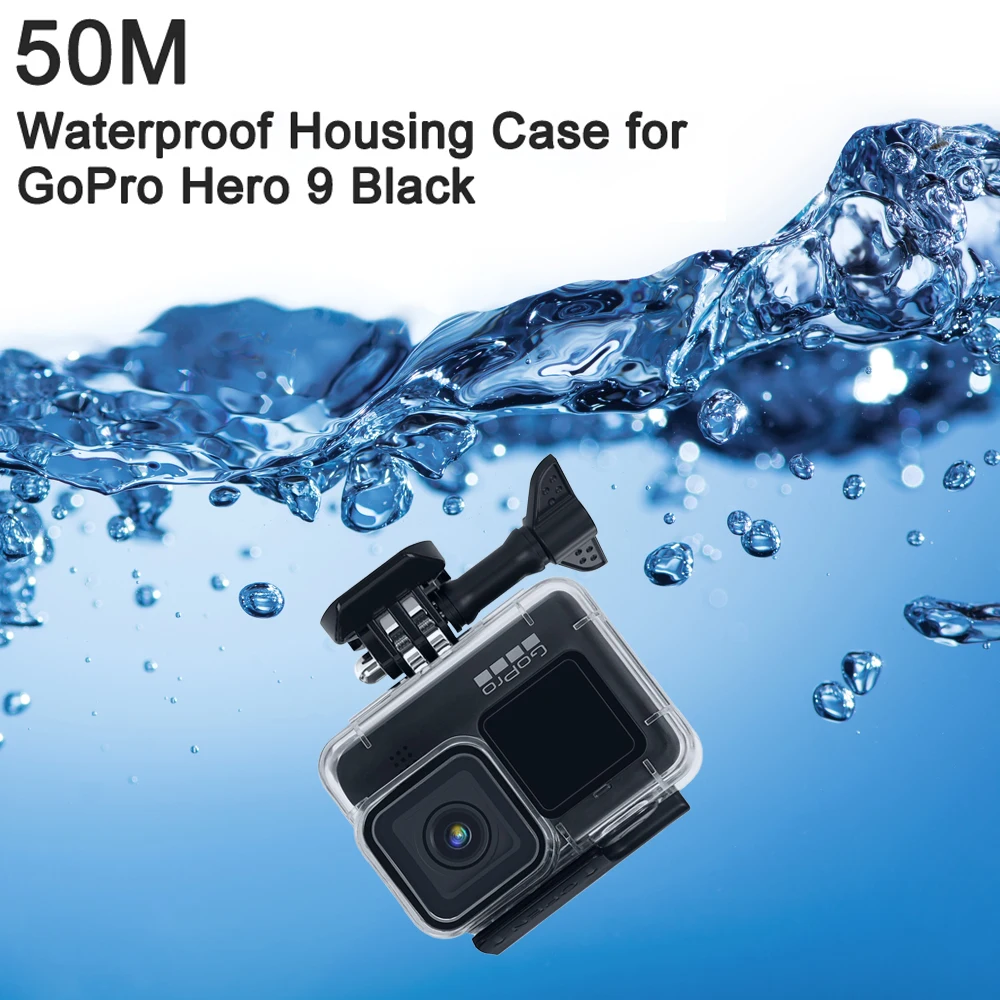 Waterproof Housing Case for GoPro Hero 12 11 10 9 Black Diving Protective Underwater Cover Filter for GoPro9 11 12 Accessories