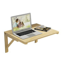 Solid wood folding table LC-084 dining table 120*60cm wall computer desk writing desk wall-mounted folding table desk