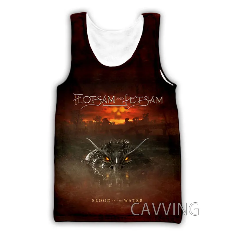 CAVVING 3D Printed  Flotsam and Jetsam Rock  Tank Tops Harajuku Vest Summer Undershirt Shirts Streetwear for Men/women