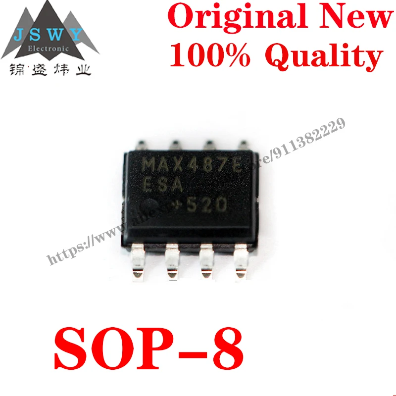 50~500 PCS MAX487EESA SOP-8 Semiconductor RS-422/RS-485 interface IC Chip with for module arduino Free Shipping MAX487