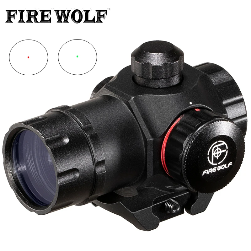 Tactical Mini 1x22 Red & Green Dot Pistol Sight Scope Airsoft Riflescope Hunting Scope for 20mm Rail