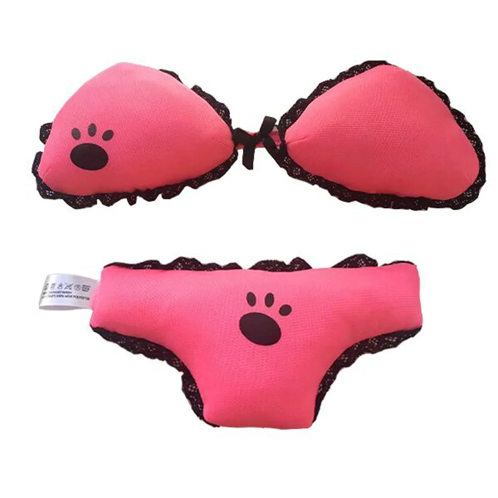 Pet Toys Plush Toys Bikini-shaped Sounding Dog Interactive Plush Toys squeaky dog toy