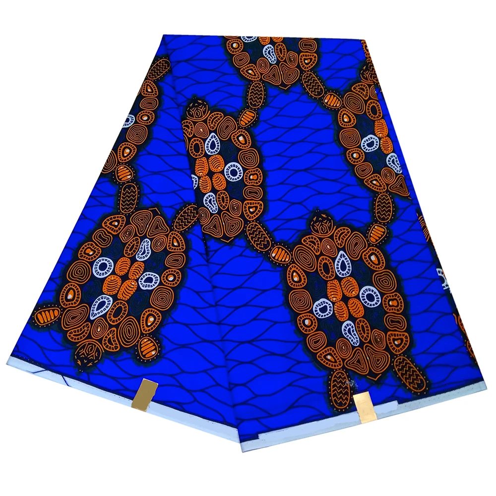 

2019 New Arrival Veritable Wax African Print Blue Fabric 6Yards\lot African Fabric