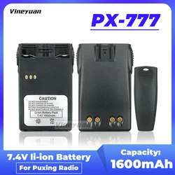 7.4V 1600mAh Replacement LI-ION Battery for PUXING PX-777 PX777 PX888 PX-328  PX-888K  PX-728 PX-777plus VEV-3288S Radio Battery